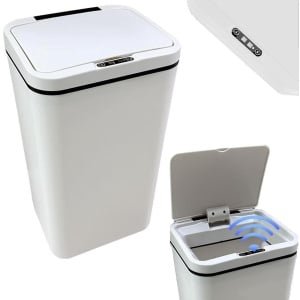 12L Automatische Prullenbak Met Sensor Elektrische Deksel Voor Keuken Badkamer of Kantoor (Batterijen Niet Inbegrepen)