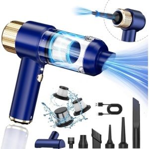 13000 Pa Accu Handstofzuiger - Oplaadbaar en Draagbaar - Met LED Licht - Draadloos - Accessoires voor Huis Auto Keuken Dierenharen