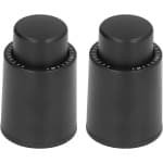 2-pack Vacuüm Wijnfles Stoppers - Herbruikbare Preserver voor Lekbestendig Afsluiten - Wijnfles Accessoire met Druk Type Sealer en Datum Opname - Zilverkleurig - Wijn Kurk - Keuken Accessoire