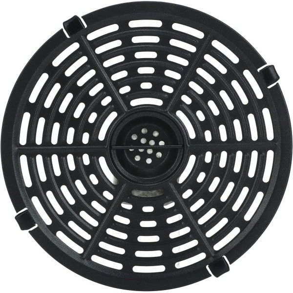 20 cm grillpan voor airfryer, ronde pan met anti-aanbaklaag en rubberen bumper. Crisperplaat als vervanging, keuken accessoires.