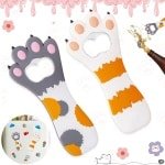 2Pcs Cat Paw Bottle Opener - Magnet Cat Bottle Opener - Cartoon Fridge Decoration - Cute Creative Bottle Opener - Pet Themed Bar Accessoire - voor Home en Keuken