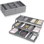 3 Lagen - Uittrekbare Lade Organizer - Vouwbare Lade Organizer voor Bureau - Dresser - Keuken - Cosmetica - Sieraden - Accessoires - Gereedschap - Opberging