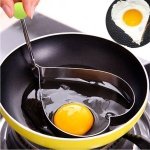 3 Stuks Gebakken Ei Vormpjes Hartje Houder Keukengerei Eierkoker Rvs Non-stick Koekenpan Keuken Gereedschap Accessoire