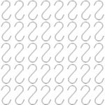30 Stuks RVS S-Haakjes voor Kleding, Keuken en Accessoires - Ideaal voor Handdoeken, Sleutels en Sieraden, 4.1 x