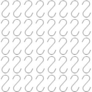 30 Stuks RVS S-Haakjes voor Kleding, Keuken en Accessoires - Ideaal voor Sleutels, Tassen en Sieraden