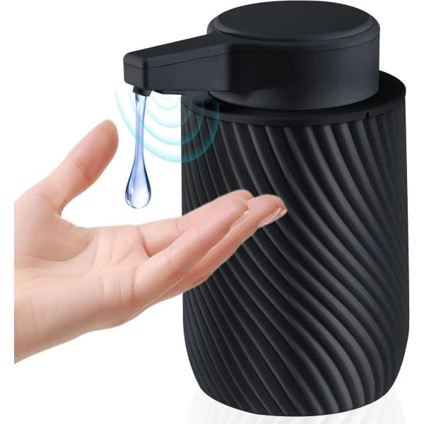 300 ml Elektrische Automatische Zeepdispenser met Sensor en USB-Opladen - Zwart, voor Badkamer Keuken Toilet