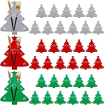 36-delige Kerstbestektas - Kerstboom Bestekhouder - Santa Vorken Lepels - Tafeldecoratie - Feest Keuken Accessoires