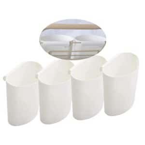 4 stuks hangende bekerhouder, rollende kar accessoires, plantencontainers, hangende bloempotten, ruimtebesparend, opbergemmer, potloodhouder, make-up potloodhouder kantoor, keuken muur organisator