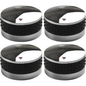 4 stuks vervangende bedieningsknoppen - ontwerp met zachte grip - barbecuegrill - gasfornuisknop voor keuken - accessoires voor fornuis (58 mm)