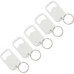 5 Stuks Flesopener Sleutelhanger - RVS Bier Flesopener - Keuken Bar Restaurant Accessoires