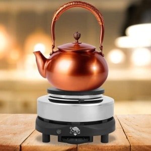 500W 220V Kleine Draagbare Verwarmingsplaten - Elektrische Countertop Pan - Instelbare Temperatuur - Elektrische Theepot voor Thee Koffie Keuken