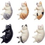 6x Leuke Cartoon Katten Magneten voor de Koelkast - Decoratieve Keuken Accessoires