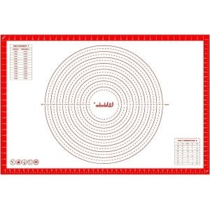 Allecta - Grote siliconen bakmat 90 x 60 cm voor bakken en deeg met antislip - keuken accessoire voor fondant, gebak, pizza en brood