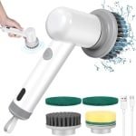 Allecto - - Electric cleaning brush - Elektrische schoonmaakborstel - Ideaal voor keuken en badkamer - Inclusief verschillende borstelkoppen - Kracht.