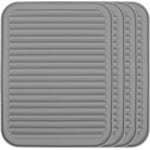 Allecto - Hittebestendige Silicone Onderzetters - Keuken - 4 Stuks - Pan Onderleggers - Tafelbeschermers - Hittebestendige Keuken Accessoires - Geschikt voor Alle Potten en Pannen