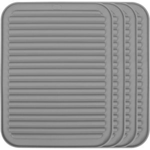 Allecto - Hittebestendige Silicone Onderzetters - Keuken - 4 Stuks - Pan Onderleggers - Tafelbeschermers - Hittebestendige Keuken Accessoires - Geschikt voor Alle Potten en Pannen