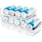 Allecto Premium - Automatische Kan Houder voor Koelkast Organisatie - Drank Dispenser voor Bier en Soda - Praktische Opslag voor Keuken - Koelkast Accessoire voor Blikken - Ruimtebesparende Kast Organizer
