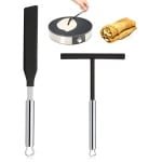 Allecto - - Spatula - Pancakes Accessoires - Duurzaam en flexibel - Stainless Steel - Keuken Tools - Ideaal voor bakken - Set van 2