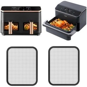 Allecto - - Stainless Steel Splash Guard - Air Fryer Accessoire - Veiligheid voor je keuken - Staal - Bescherming tegen spatten - Geschikt voor Cosor.