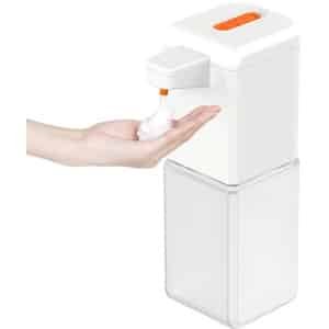 Automatische schuimende zeepdispenser, USB oplaadbare schuimpomp, 500 ml elektrische zeepdispenser met sensorbediening voor keuken, badkamer, huishoudelijk gebruik, toiletten