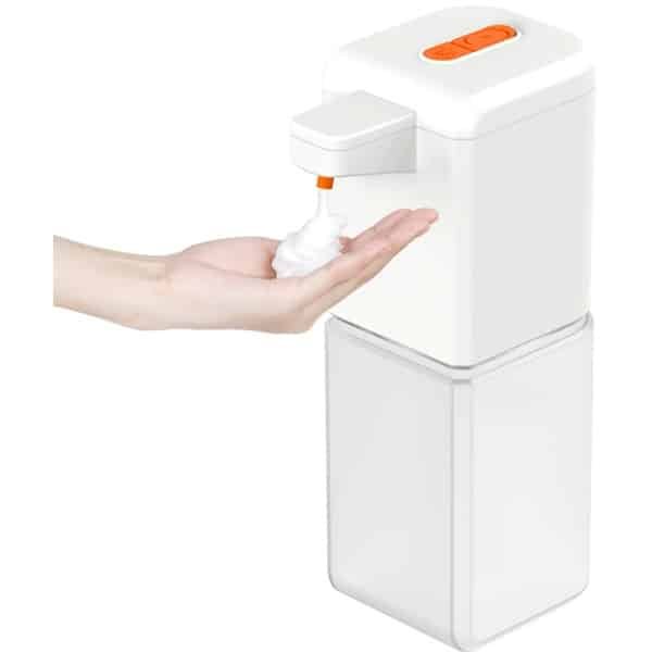 Automatische schuimende zeepdispenser, USB oplaadbare schuimpomp, 500 ml elektrische zeepdispenser met sensorbediening voor keuken, badkamer, huishoudelijk gebruik, toiletten