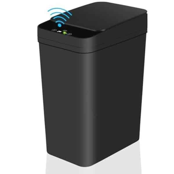 Badkamer Touchless Prullenbak - Anborry 2,5 gallon slimme automatische bewegingssensor vuilnisbak met deksel elektrische waterdichte smalle kleine vuilnisbak voor keuken, kantoor, woonkamer, toilet, slaapkamer, camper