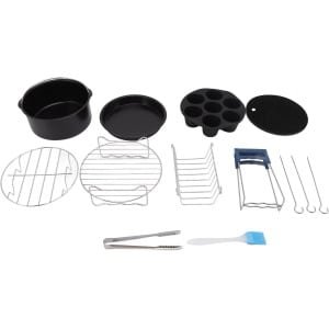 Bakvormen Roestvrijstaal - Airfryer Accessoires - Thuis Keuken - Hittebestendig Antiaanbak - 16 cm