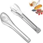 Barbecuetang - 2stuks - Keuken Keukentang - Barbecue Accessoires - Salade tang - RVS keukentangen - Koken en Bakken - Barbecue Tangen - Barbecue gereedschapset Tang - Roestvrij stalen tang - 23cm - voor serveren en koken in de keuken