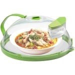 Brenzoos - Magnetronhoes voedsel opwarmen en afdekken, zwart, 30 x 20 cm, keuken accessoire.