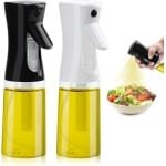 Brenzoos - Oliesproeier set van 2 stuks 200 ml voor koken en bakken in de keuken - oliesprayfles voor airfryer en BBQ - handige kookspray gadget - spuitfles voor salades - heteluchtfriteuse accessoire
