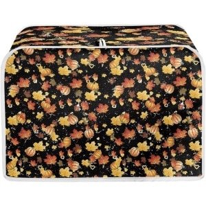 Broodrooster Cover - Keuken Accessoire - Apparaat Beschermen - Opvouwbaar Ontwerp - Past op 4 Slices - Herfstbladeren
