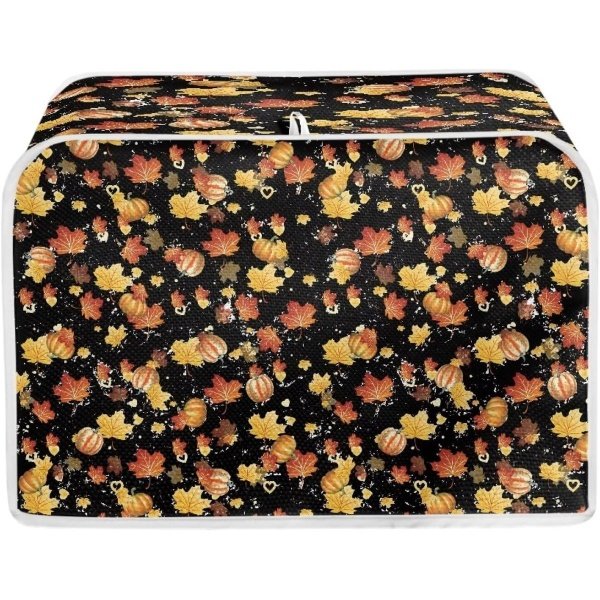 Broodrooster Cover - Keuken Accessoire - Apparaat Beschermen - Opvouwbaar Ontwerp - Past op 4 Slices - Herfstbladeren
