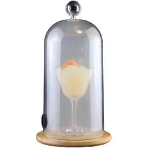 Cloche voor Etensdrankjes, Acryl koepel voor rokende cocktails, Accessoire voor cocktail roker in keuken, restaurant, bar en achtertuin, BBQ