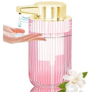 Contactloze glazen zeepdispenser - Oplaadbare 300 ml met elektrische sensorpomp voor keuken en badkamer