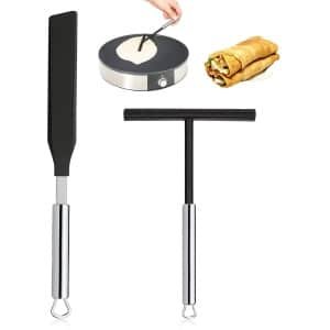 Cosensi - Spatula - Pancakes Accessoires - Duurzaam en flexibel - Stainless Steel - Keuken Tools - Ideaal voor bakken - Set van 2