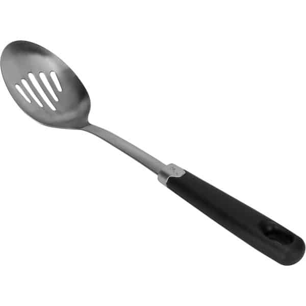 Cosy & Trendy Lepel met Opening Daily - Opscheplepel voor soep - Schuimspaan voor groenten - Robuuste lepel - Nylon/RVS - 30 x 8 cm - Keukengerei - Keuken accessoires