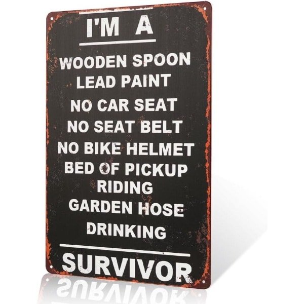 Decoratief Metalen Wandbord met Houten Lepel Thema Rustieke Keuken Accessoire