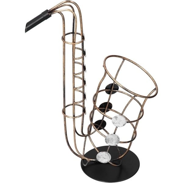 Decoratieve Flessenhouder van Smeedijzer voor Tafel, Keuken, Woonkamer en Bar, Uniek en Stijlvol Accessoire