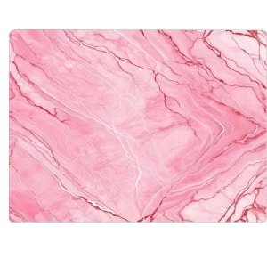 Decoratieve Hittebestendige Glazen Snijplank Marmer Look Roze Wit Keuken Accessoire