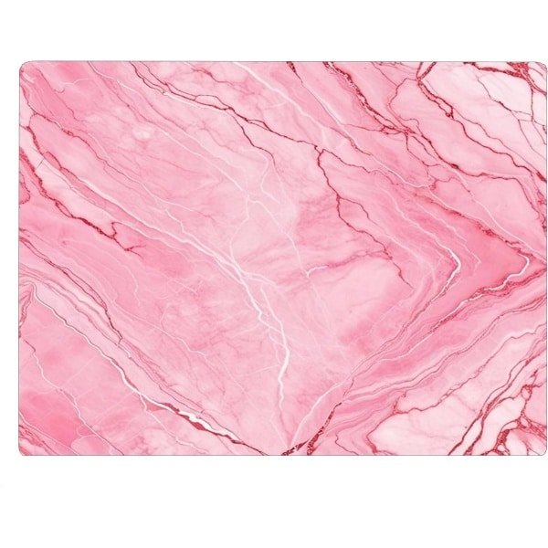 Decoratieve Hittebestendige Glazen Snijplank Marmer Look Roze Wit Keuken Accessoire