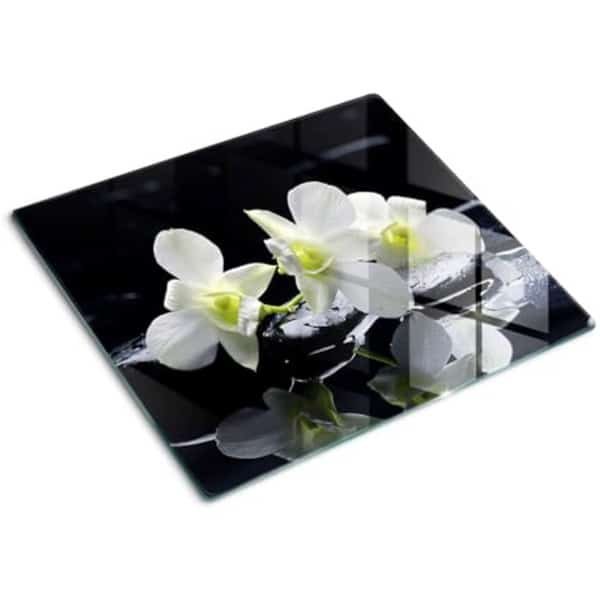 Decoratieve Snijplank van Geharde Glas - 60x52 cm - Veelzijdige Keuken Accessoire