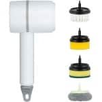 Draadloze Oplaadbare Elektrische Reinigingsborstel met 4 Verwisselbare Koppen voor Badkamer, Keuken en Auto - Ideaal voor Tegels en Vloeren