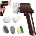 Draadloze elektrische schrobber, 5-in-1 reinigingsset voor keuken en badkamer