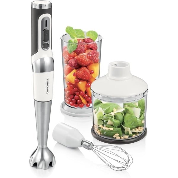 Draadloze staafmixer met accessoires voor in de keuken