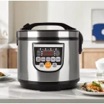 Draagbare 5L Elektrische Rijstkoker - Multi Cooker - Soep, Pap & Stoomfunctie - Voor Auto en Keuken
