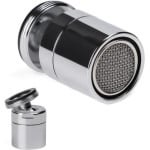Draaibare kraan beluchter filter adapter - aanrecht kraan - mondstuk - vervangend onderdeel - 360 graden - keuken - accessoire.