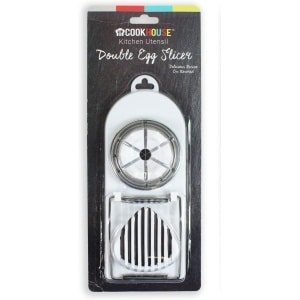 Dubbele Eiersnijder - Keuken Accessoire - Eieren Snijden - Dubbele Functie - Wit