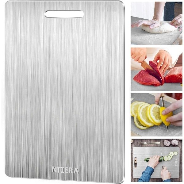 Dubbelzijdige Titanium Snijplank | Hygiënisch & Duurzaam Keuken Accessoire
