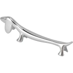 Eetstokje Standhouder Lepel Vork Mes Organizer Lichtgewicht Draagbaar Gegalvaniseerd Zinklegering Dierlijke Vorm Zilver Bestekrek Keuken Accessoire Opbergrek (Pup Design)