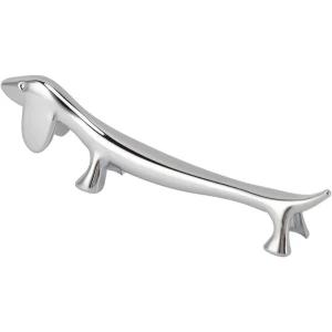 Eetstokje Standhouder Lepel Vork Mes Organizer Lichtgewicht Draagbaar Gegalvaniseerd Zinklegering Dierlijke Vorm Zilver Bestekrek Keuken Accessoire Opbergrek (Pup Design)